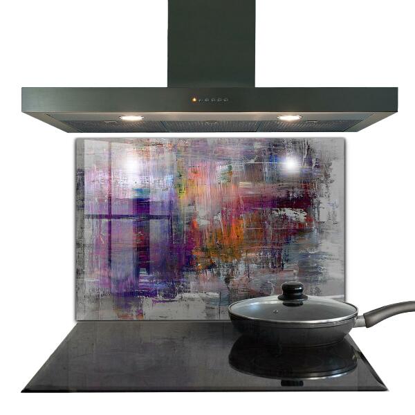 Kitchen splashback Abstract painting