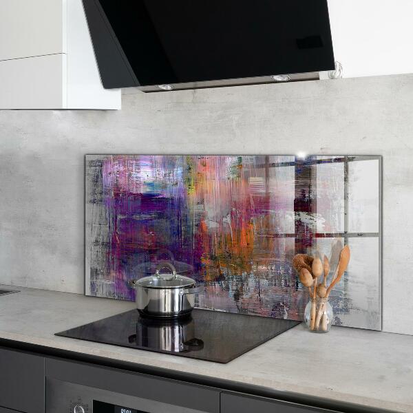 Kitchen splashback Abstract painting