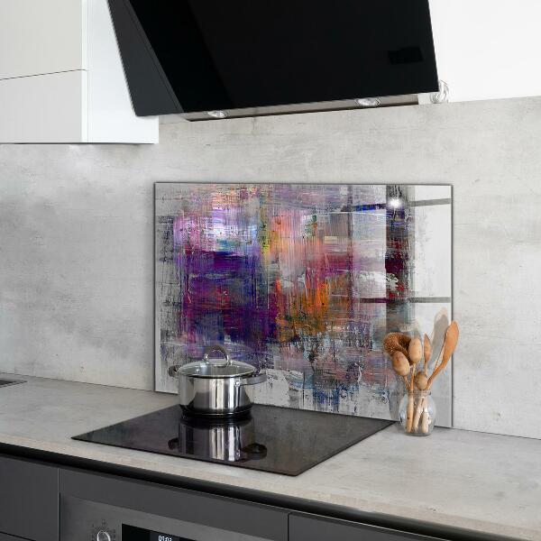 Kitchen splashback Abstract painting