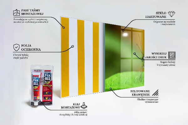 Cooker splashback Butterfly on a leaf