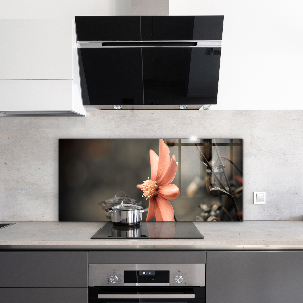 Kitchen splashback Vintage flower bud