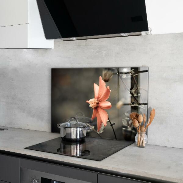Kitchen splashback Vintage flower bud