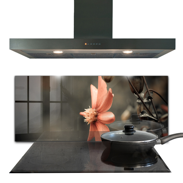 Kitchen splashback Vintage flower bud