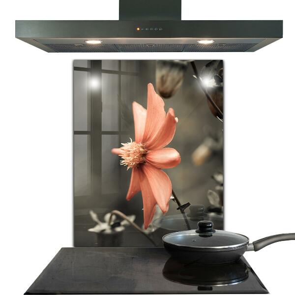 Kitchen splashback Vintage flower bud