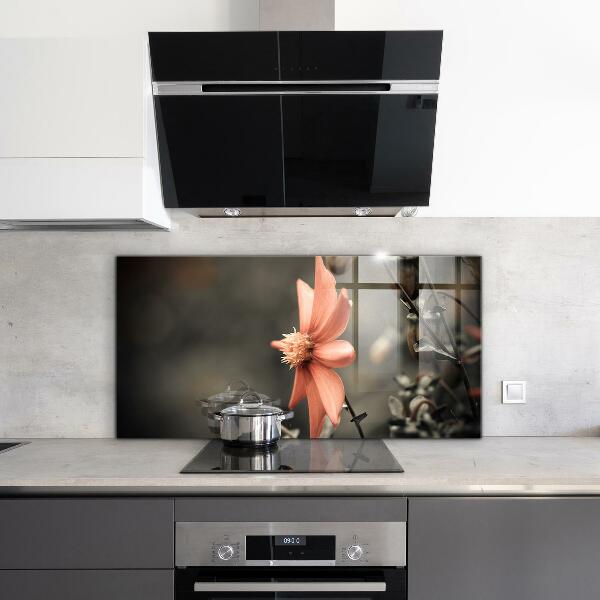Kitchen splashback Vintage flower bud