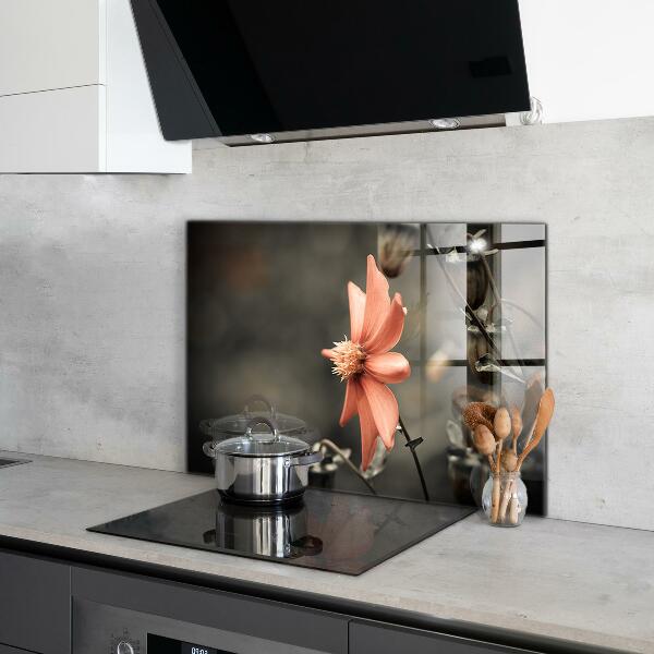 Kitchen splashback Vintage flower bud