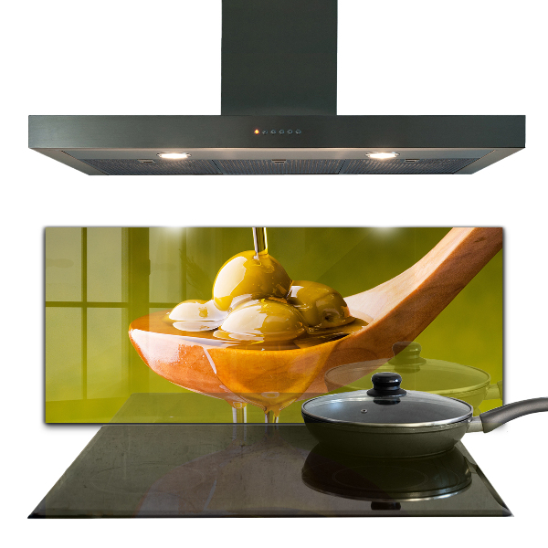 Kitchen splashback Freshly pressed olive oil