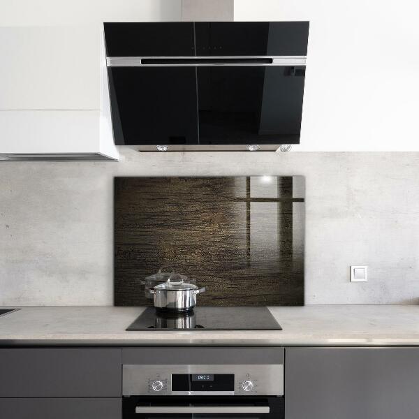 Glass splashback Retro wood texture