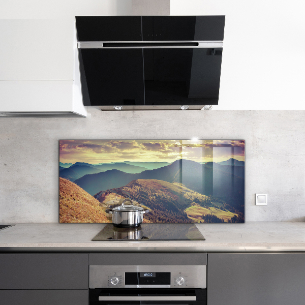 Kitchen splashback Mountain landscape in autumn