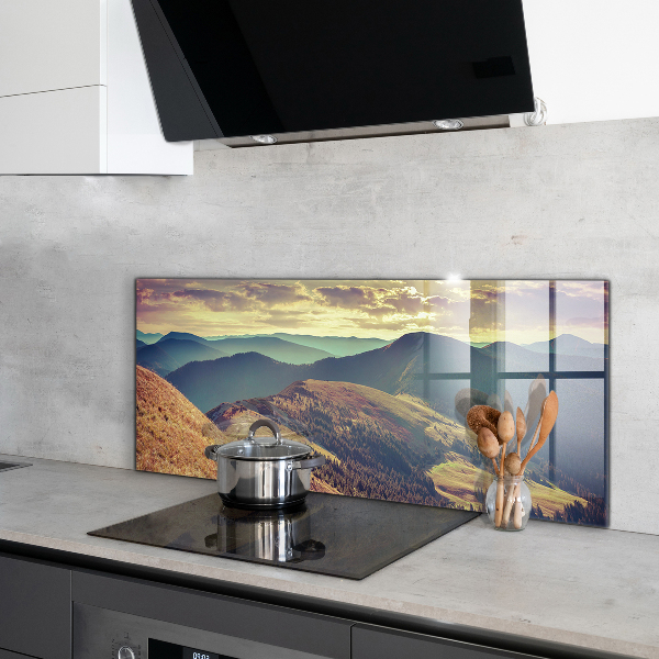 Kitchen splashback Mountain landscape in autumn