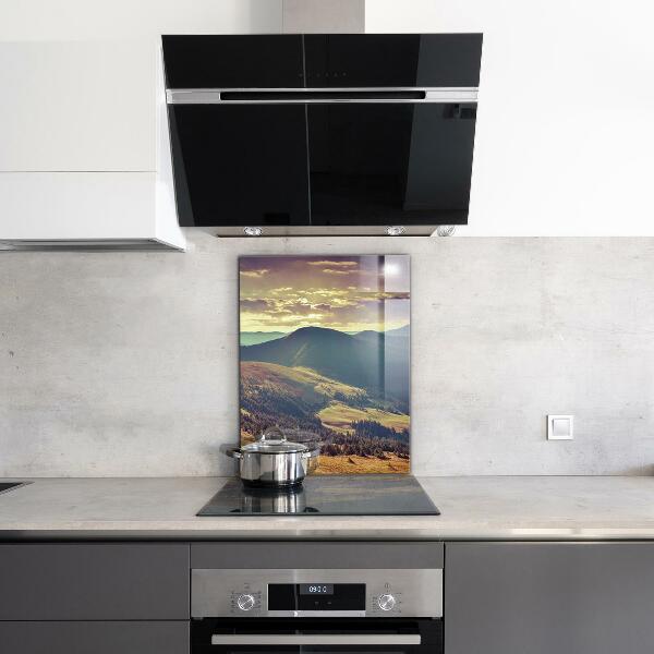 Kitchen splashback Mountain landscape in autumn