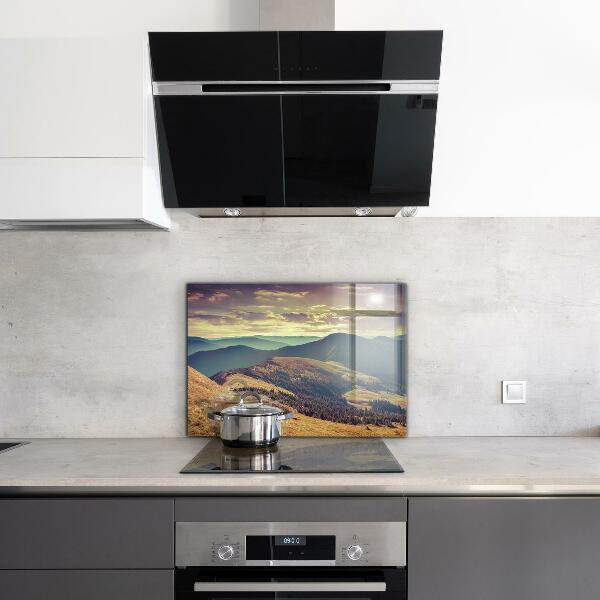 Kitchen splashback Mountain landscape in autumn