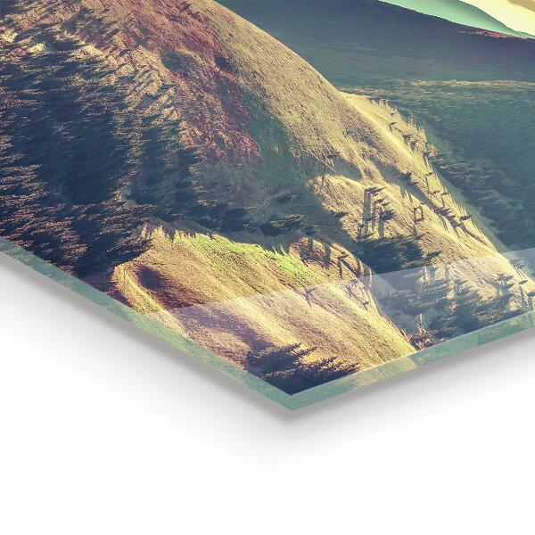 Kitchen splashback Mountain landscape in autumn