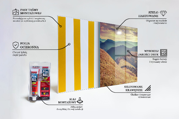 Kitchen splashback Mountain landscape in autumn