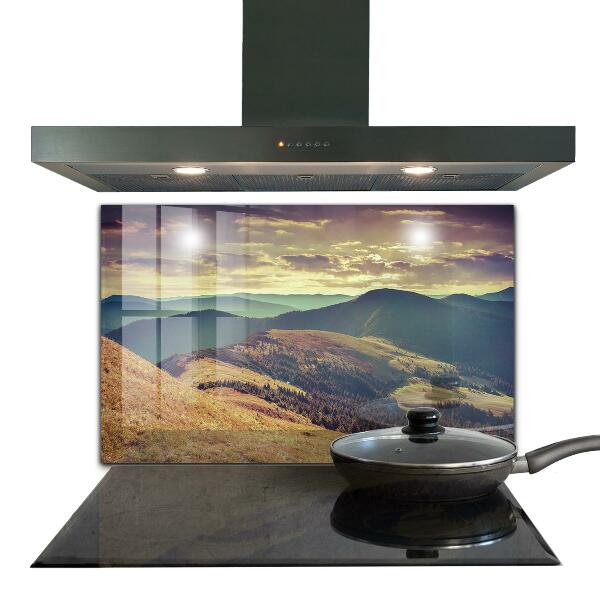 Kitchen splashback Mountain landscape in autumn