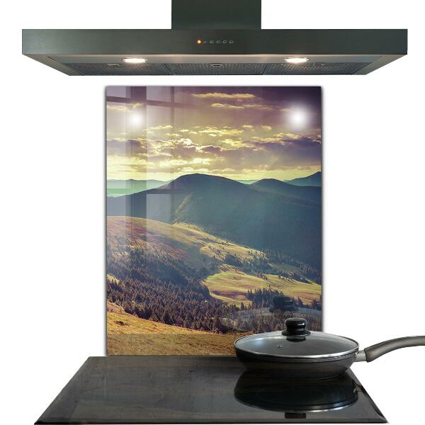 Kitchen splashback Mountain landscape in autumn