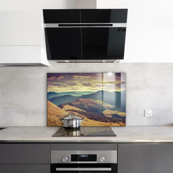 Kitchen splashback Mountain landscape in autumn