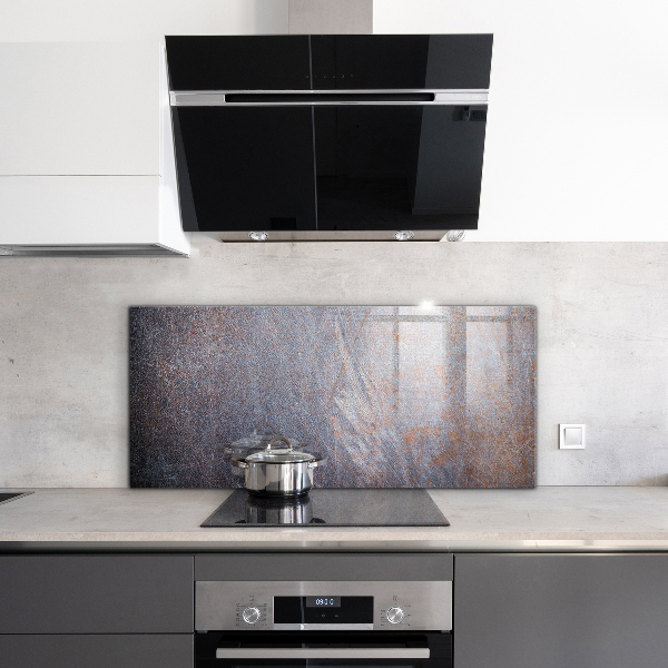 Glass splashback Vintage metal texture