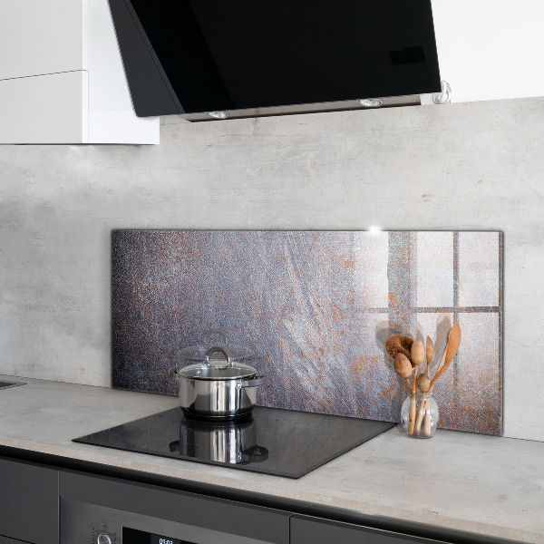 Glass splashback Vintage metal texture