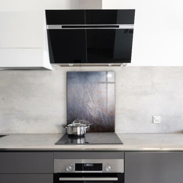Glass splashback Vintage metal texture