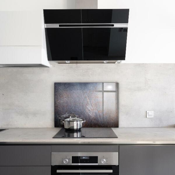 Glass splashback Vintage metal texture