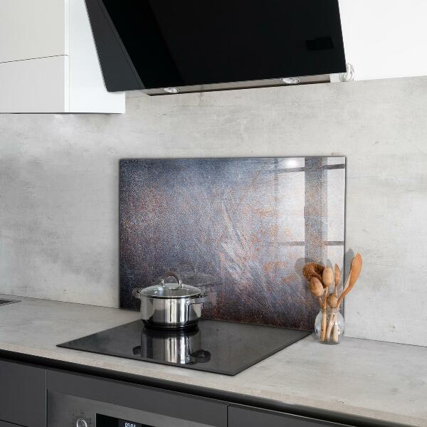 Glass splashback Vintage metal texture