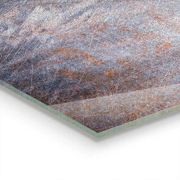 Glass splashback Vintage metal texture