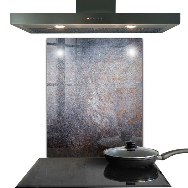 Glass splashback Vintage metal texture