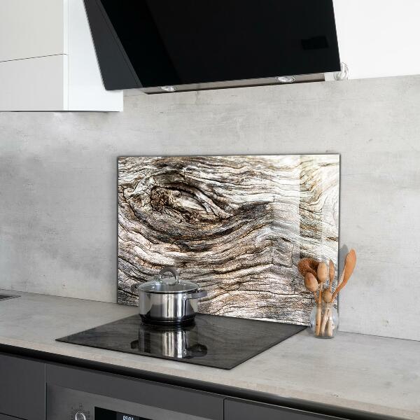 Glass splashback Tree bark trunk