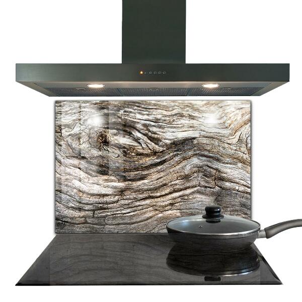 Glass splashback Tree bark trunk