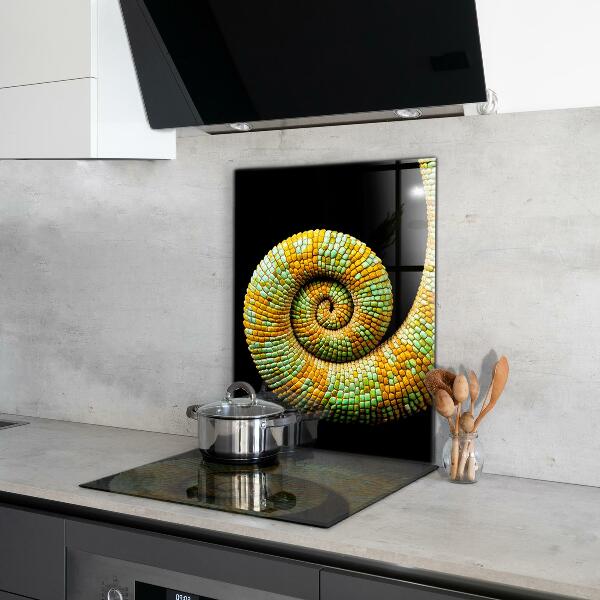 Cooker splashback Chameleon tail nature