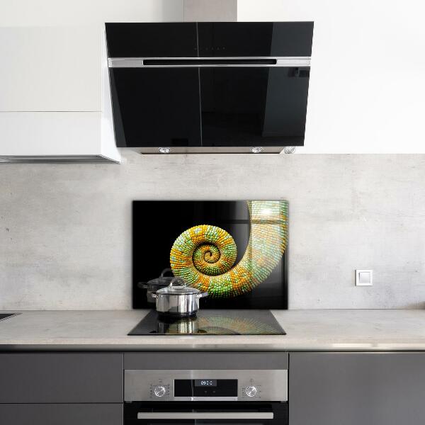 Cooker splashback Chameleon tail nature
