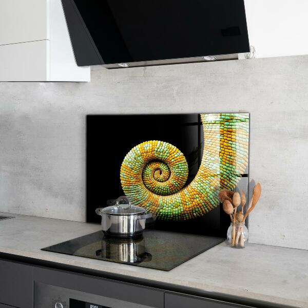 Cooker splashback Chameleon tail nature