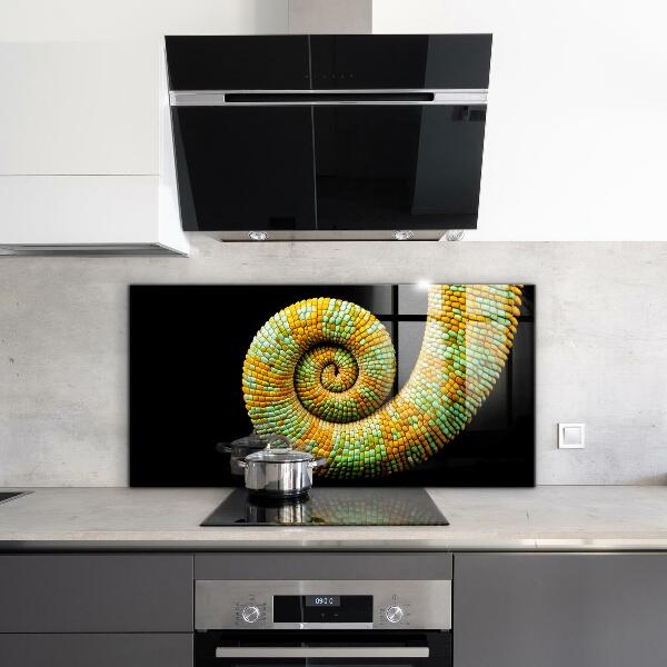 Cooker splashback Chameleon tail nature