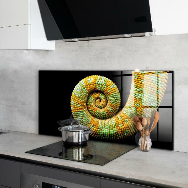 Cooker splashback Chameleon tail nature