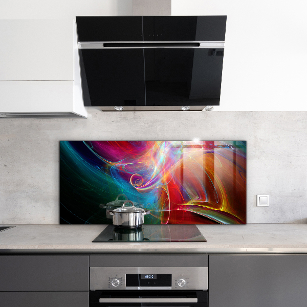 Cooker splashback Abstract vibrating energy