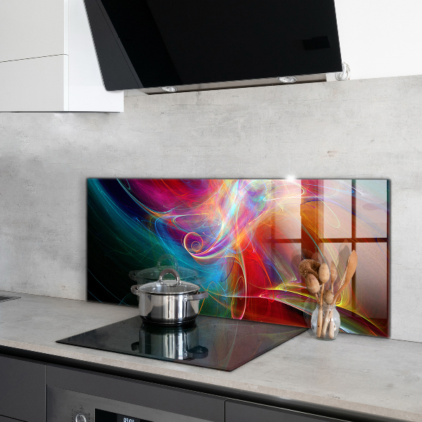Cooker splashback Abstract vibrating energy