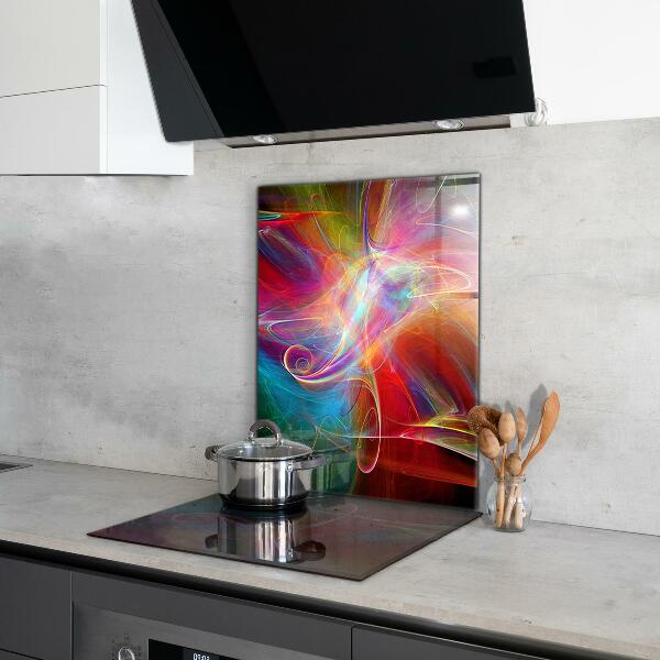Cooker splashback Abstract vibrating energy