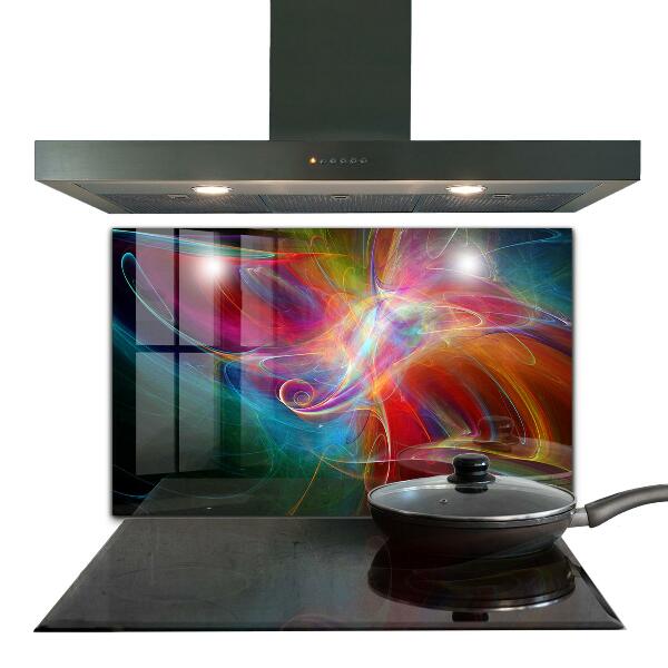 Cooker splashback Abstract vibrating energy
