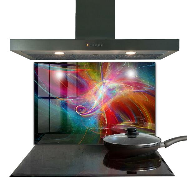 Cooker splashback Abstract vibrating energy