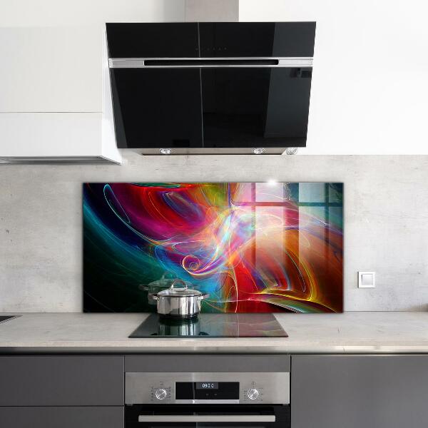 Cooker splashback Abstract vibrating energy