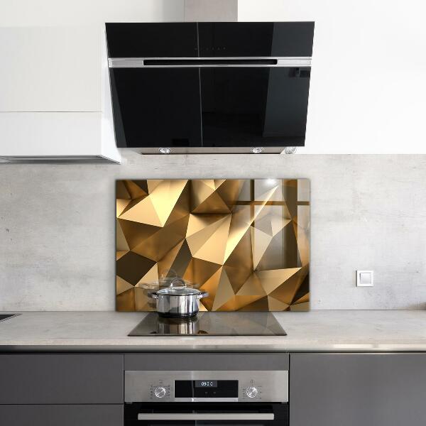 Glass splashback Metallic geometric texture