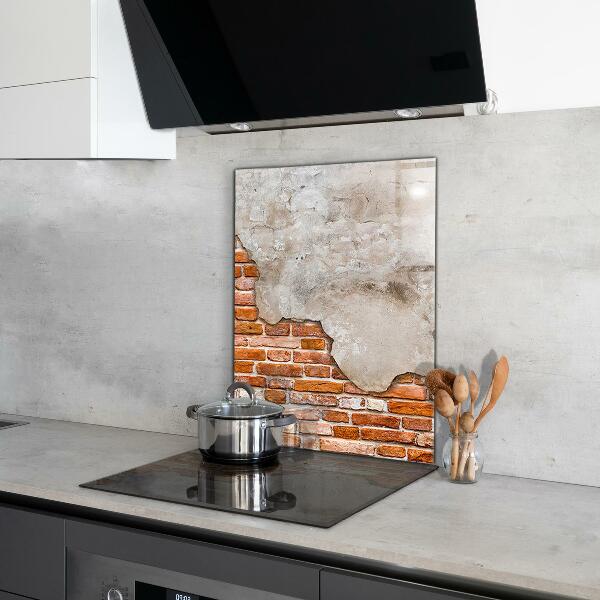 Kitchen splashback Stone brick wall