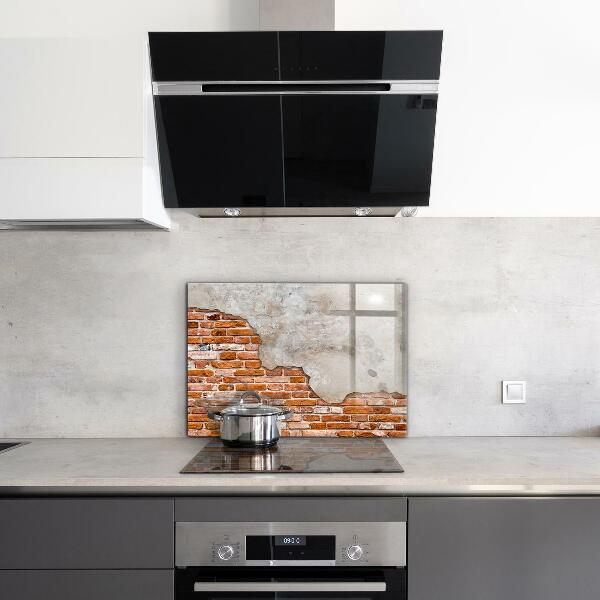 Kitchen splashback Stone brick wall