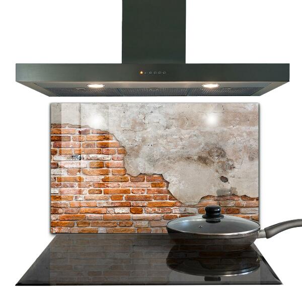 Kitchen splashback Stone brick wall