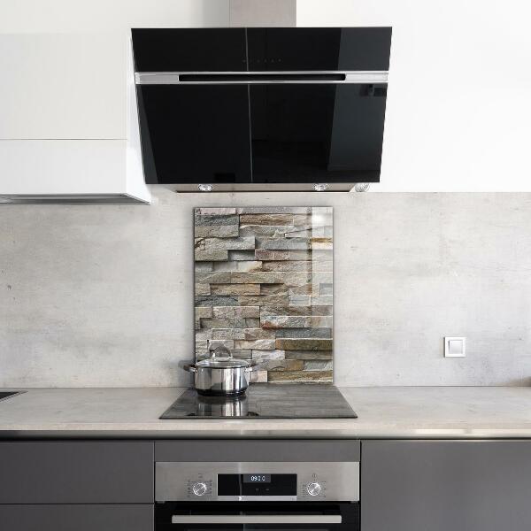 Kitchen splashback Natural stone brick