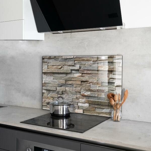 Kitchen splashback Natural stone brick