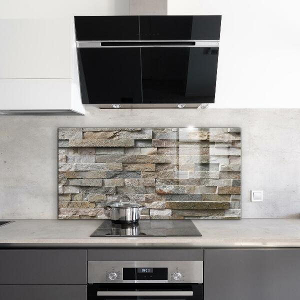 Kitchen splashback Natural stone brick
