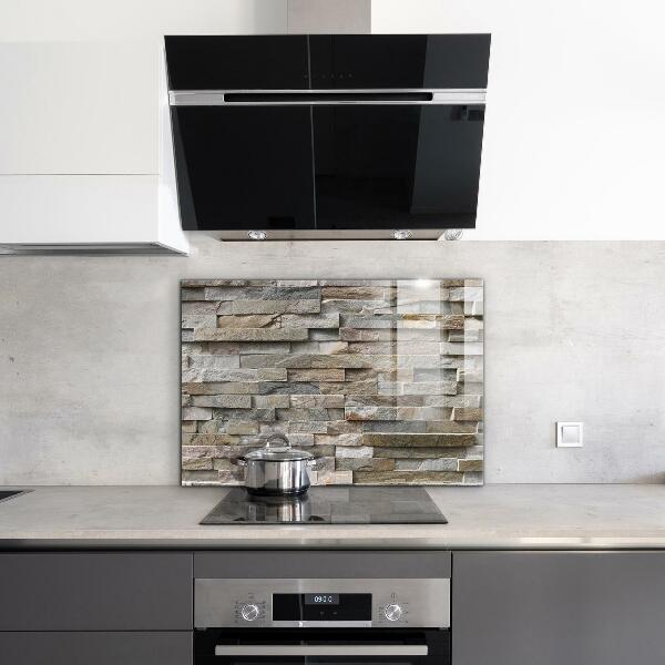 Kitchen splashback Natural stone brick