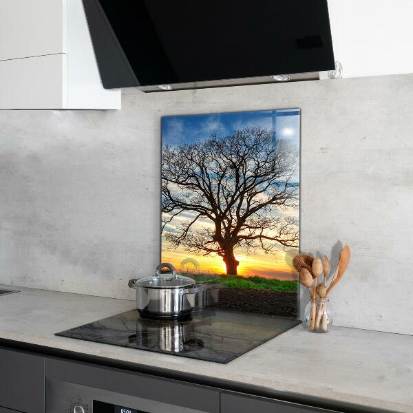 Cooker splashback Landscape meadow in the morning